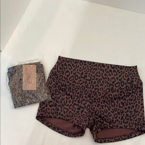 Leopard print shorts. NWT.